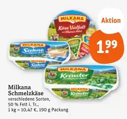 tegut Milkana käse vielfalt Angebot
