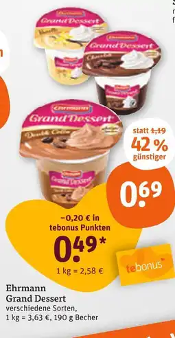 tegut Ehrmann grand dessert Angebot