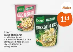 tegut Knorr pasta snack pot käse & sahne Angebot