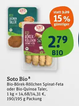 tegut Soto bio bio-börek-röllchen spinat-feta Angebot
