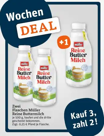tegut Müller reine buttermilch Angebot