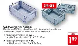 E-Center Gut & günstig mini-klappbox Angebot