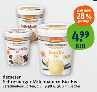 tegut Demeter schrozberger milchbauern bio-eis vanille Angebot