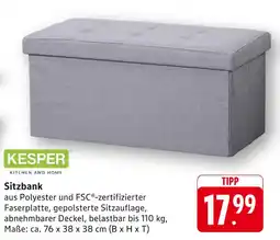 E-Center Kesper sitzbank Angebot