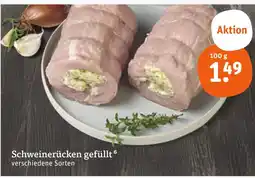 tegut Schweinerücken gefüllt Angebot
