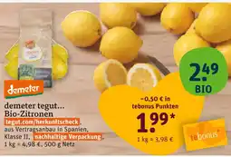tegut Demeter bio-zitronen Angebot