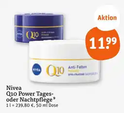 tegut Nivea q10 power tages- oder nachtpflege Angebot