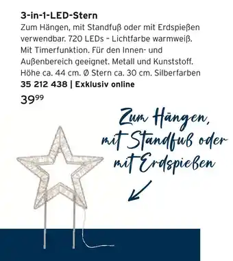 Tchibo 3-in-1-led-stern Angebot