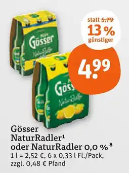 tegut Gösser naturradler Angebot