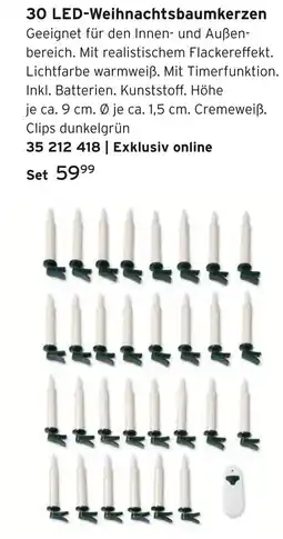 Tchibo 30 led-weihnachtsbaumkerzen Angebot