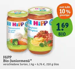 tegut Hipp bio-juniormenü Angebot