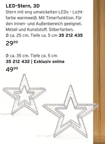 Tchibo Led-stern, 3d Angebot