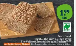 tegut Naturland bio-vollkornbrot mit roggenflocken Angebot
