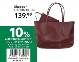 Peek & Cloppenburg Hamburg Calvin klein shopper Angebot