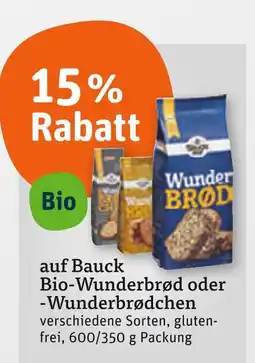 tegut Bauck bio-wunderbrød Angebot