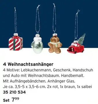 Tchibo 4 weihnachtsanhänger Angebot