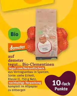 tegut Demeter tegut... bio-clementinen Angebot