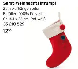 Tchibo Samt-weihnachtsstrumpf Angebot