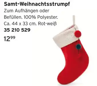 Tchibo Samt-weihnachtsstrumpf Angebot
