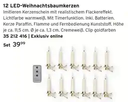 Tchibo 12 led-weihnachtsbaumkerzen Angebot