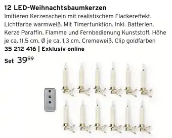 Tchibo 12 led-weihnachtsbaumkerzen Angebot