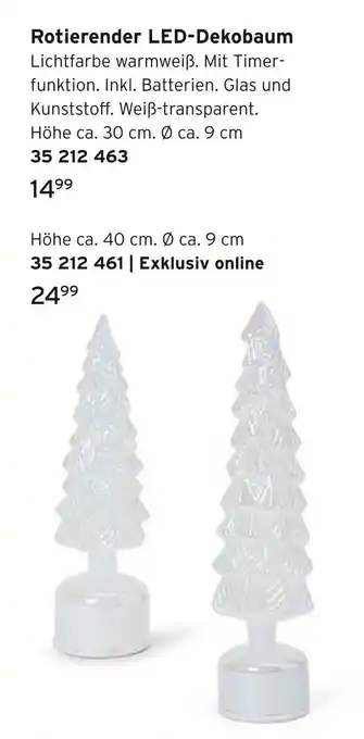 Tchibo Rotierender led-dekobaum Angebot