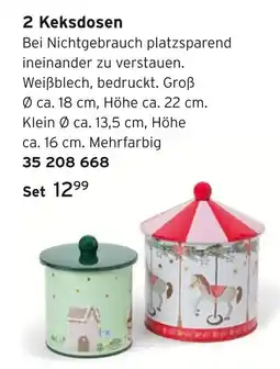 Tchibo 2 keksdosen Angebot