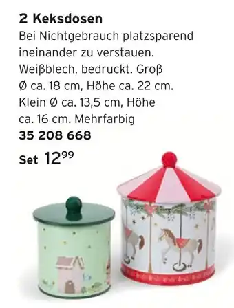 Tchibo 2 keksdosen Angebot