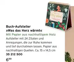 Tchibo Buch-aufsteller was das herz wärmt Angebot