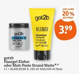 tegut Got2b haargel kleber Angebot