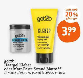 tegut Got2b haargel kleber Angebot