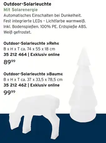 Tchibo Outdoor-solarleuchte reh Angebot
