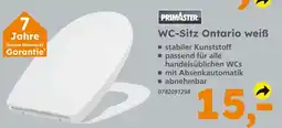 Globus Baumarkt Primaster wc-sitz ontario weiß Angebot