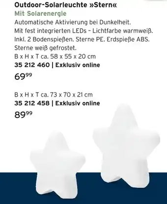 Tchibo Outdoor-solarleuchte stern Angebot
