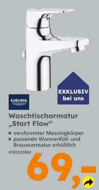 Globus Baumarkt Grohe waschtischarmatur start flow Angebot