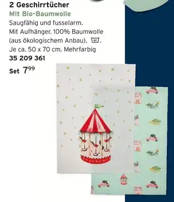 Tchibo 2 geschirrtücher Angebot