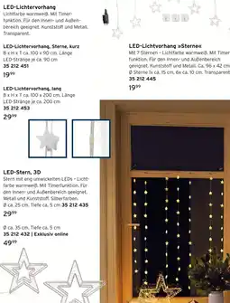 Tchibo Led-lichtervorhang, sterne, kurz Angebot