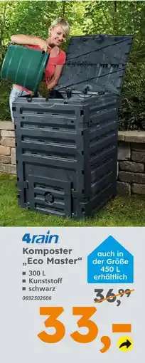 Globus Baumarkt 4rain komposter eco master Angebot