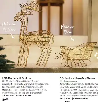 Tchibo Led-rentier mit schlitten Angebot