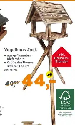 Globus Baumarkt Vogelhaus jack Angebot