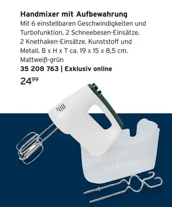 Tchibo Handmixer mit aufbewahrung Angebot