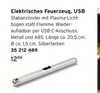 Tchibo Elektrisches feuerzeug, usb Angebot