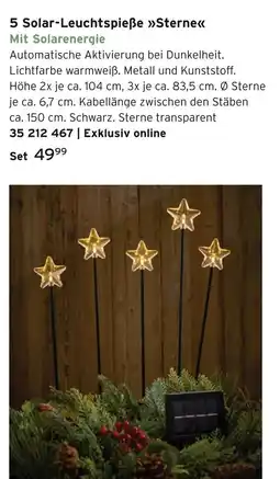 Tchibo Solar-leuchtspieße sterne Angebot