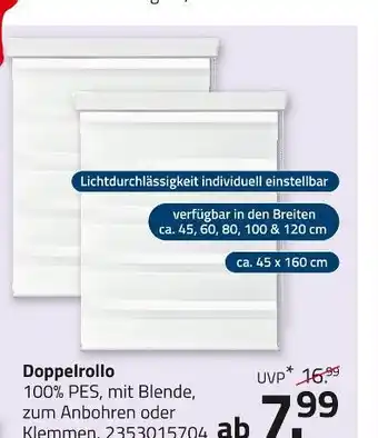 ROLLER Doppelrollo Angebot