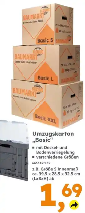 Globus Baumarkt Globus baumarkt umzugskarton basic s Angebot