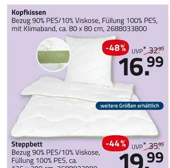 ROLLER Kopfkissen Angebot