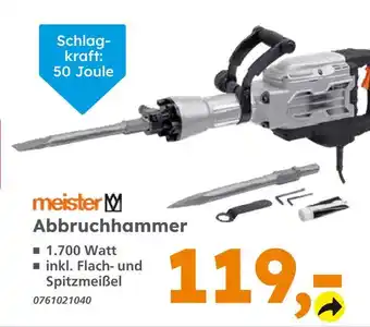 Globus Baumarkt Meister abbruchhammer Angebot