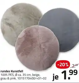 ROLLER Rundes kunstfell Angebot