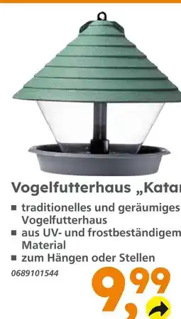 Globus Baumarkt Vogelfutterhaus „katar“ Angebot