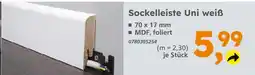Globus Baumarkt Sockelleiste uni weiß Angebot